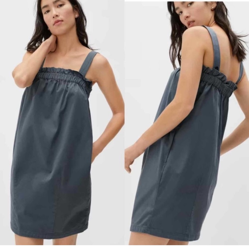 Everlane Slate Blue Mini Dress